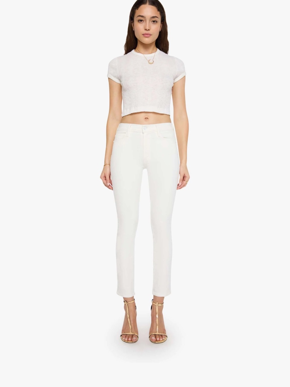 Mother Denim The Mid Rise Dazzler Ankle